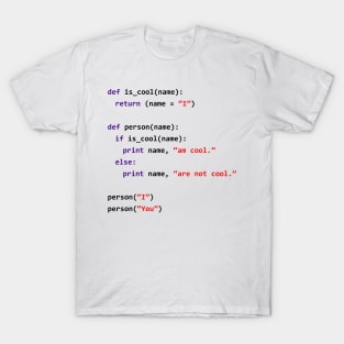 Cool Python Developer | Witty Programmer T-Shirt